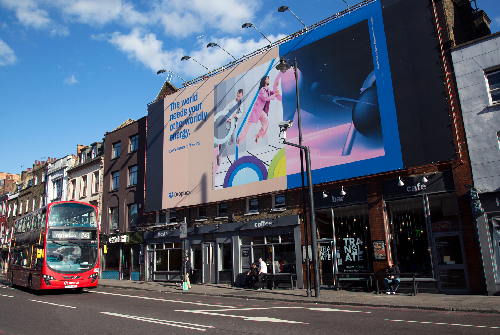 London Shoreditch Billboard Dropbox Sharp Grotesk