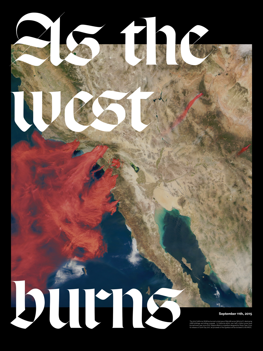 As The West Burns Lucas Sharp Respira Poster