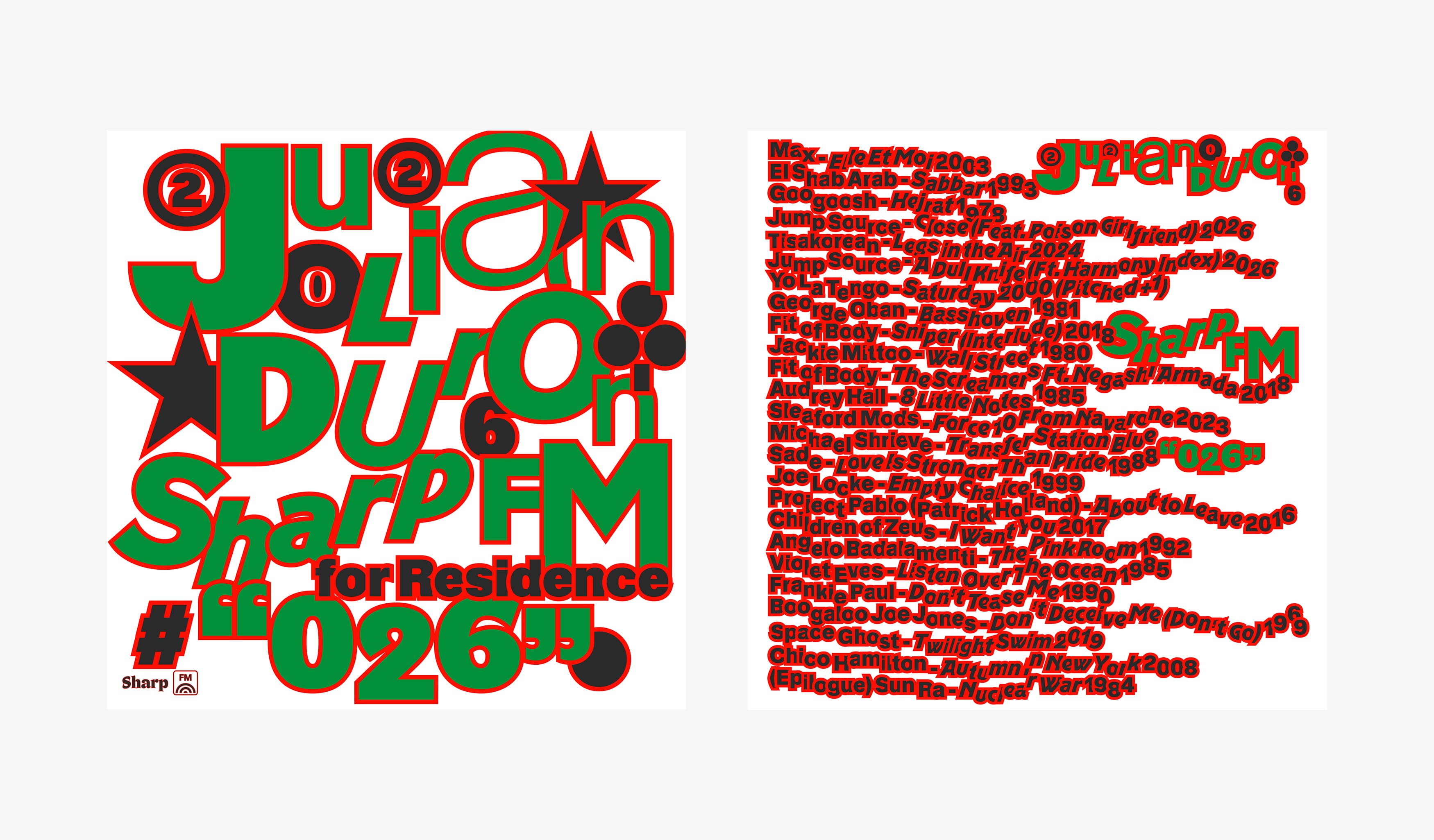 Sharp FM 026: Julian Duron for Residence